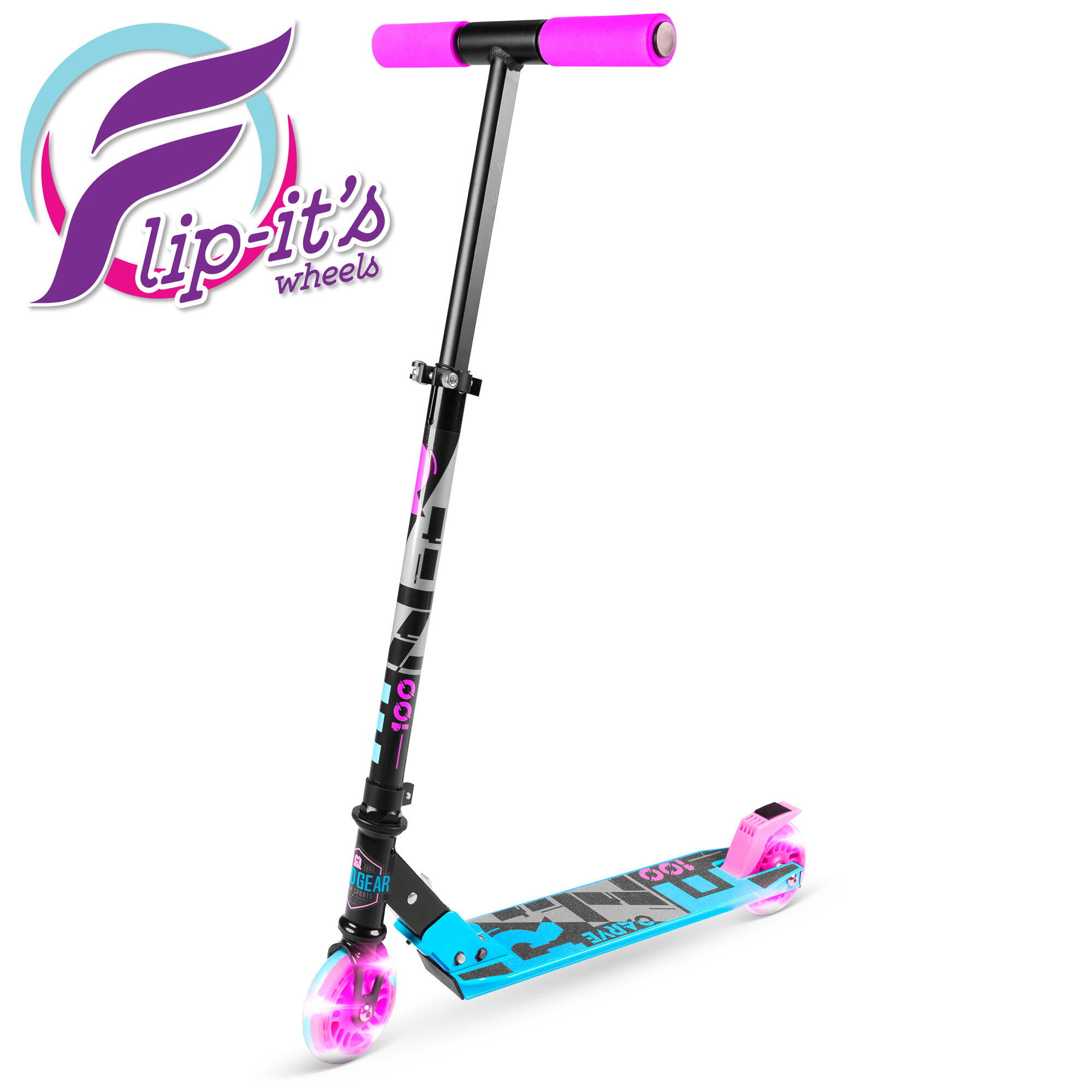 MADD GEAR CARVE RIZE LIGHT UP WHEEL SCOOTER – AGES 3 YEARS+ - DREAMS 1/8