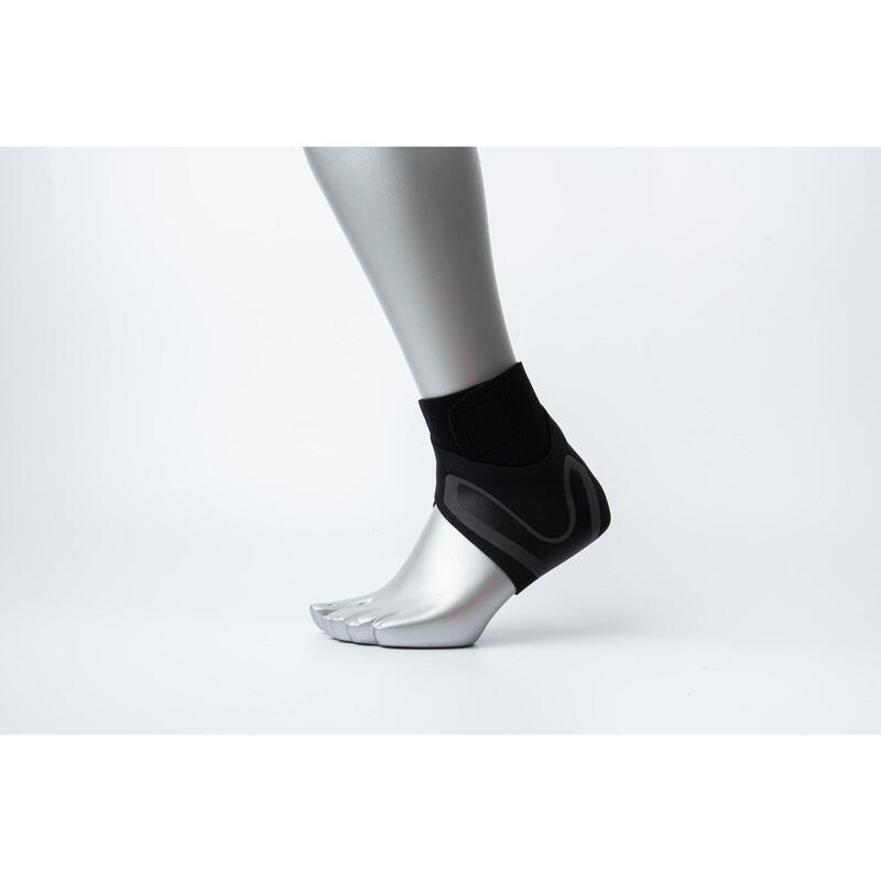 ANKLE BRACE WITH STRAP (LEFT) - BLACK