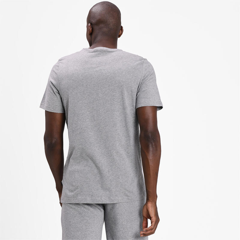 Camiseta Essentials Small Logo Hombre PUMA Medium Gray Heather