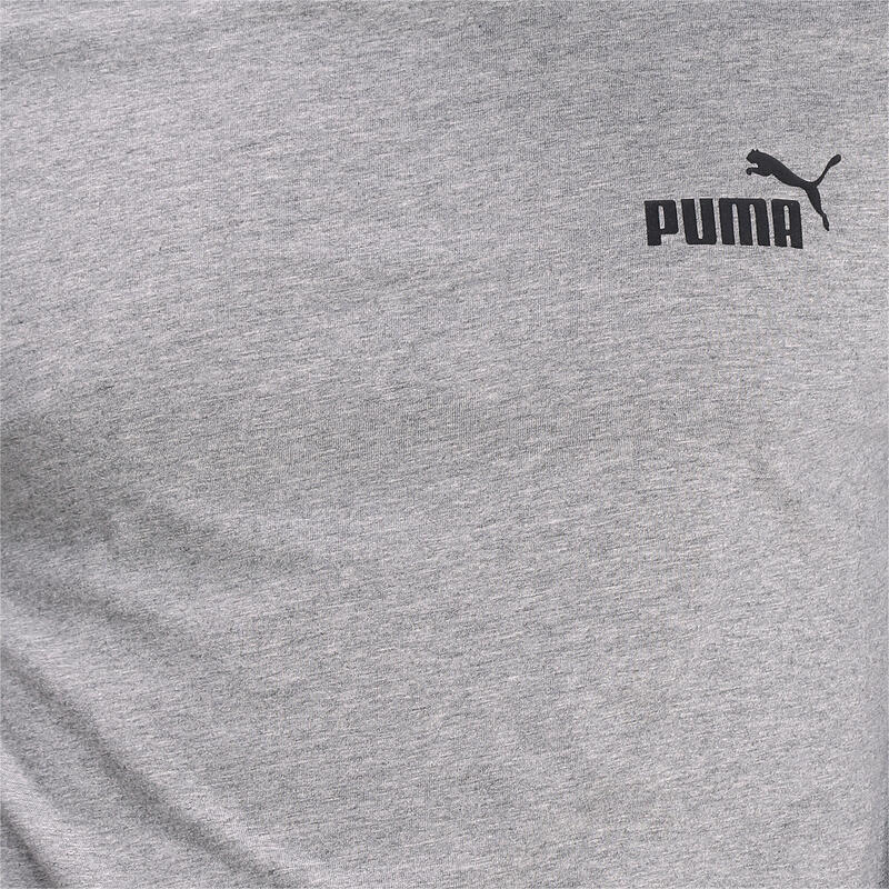 Essentials T-Shirt mit dezentem Logoprint Herren PUMA Medium Gray Heather