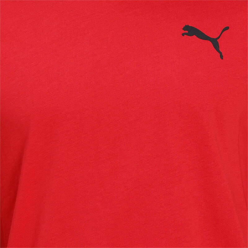 T-shirt à logo Essentials Homme PUMA High Risk Red Cat