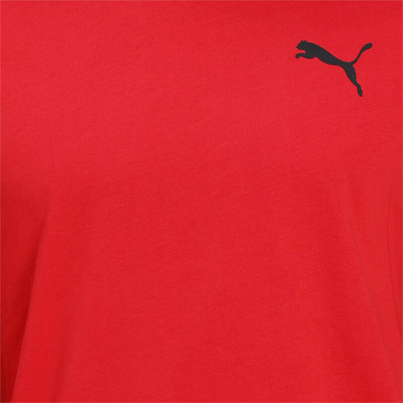 T-shirt con piccolo logo Essentials uomo PUMA High Risk Red Cat