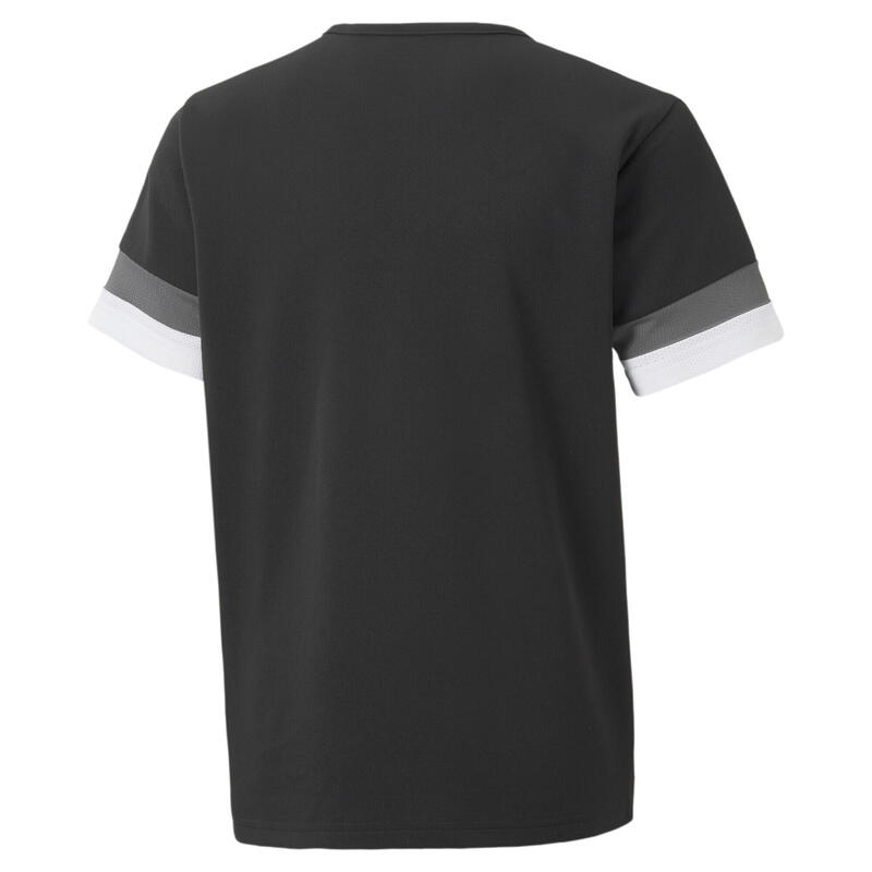 Maglia da calcio teamRISE Youth PUMA Black Smoked Pearl White Gray