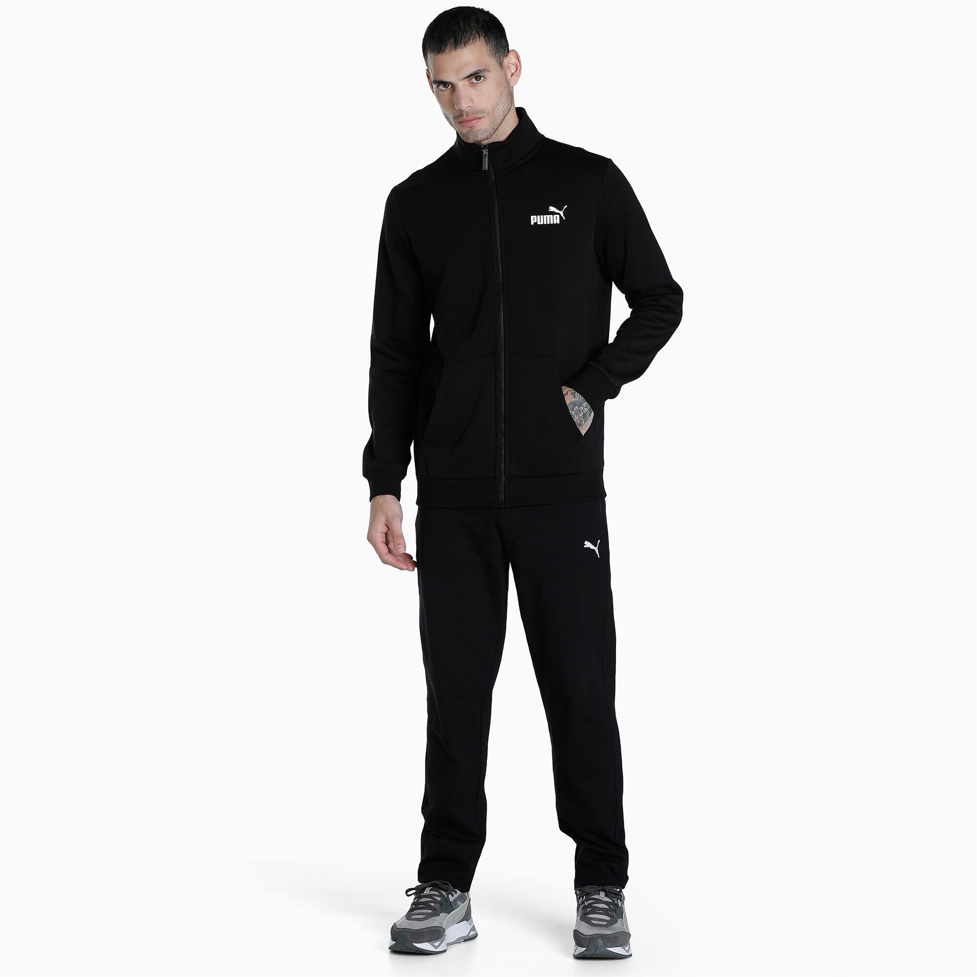 Track jacket da uomo Essentials PUMA Black 3/7