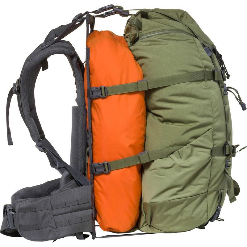 Terraframe 3 zip Backpack 50L - Green