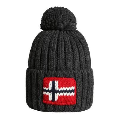 Muts - casual - heren - semiury - effen, warme wollen mix - donkergrijs/blauw.