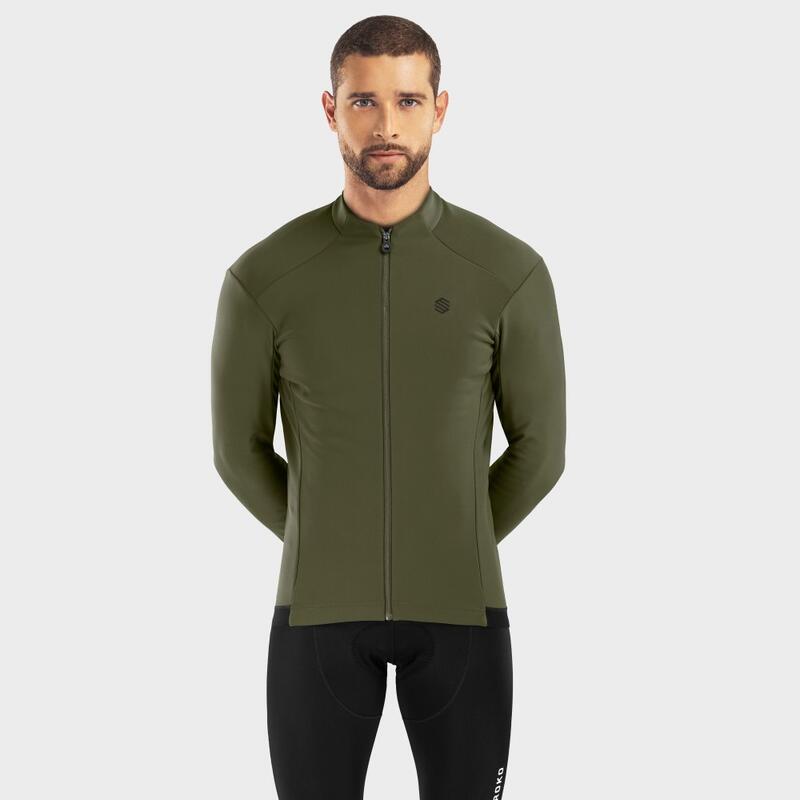 Casaco softshell Ciclismo SIROKO J1 Khangai Khaki Homem e mulher