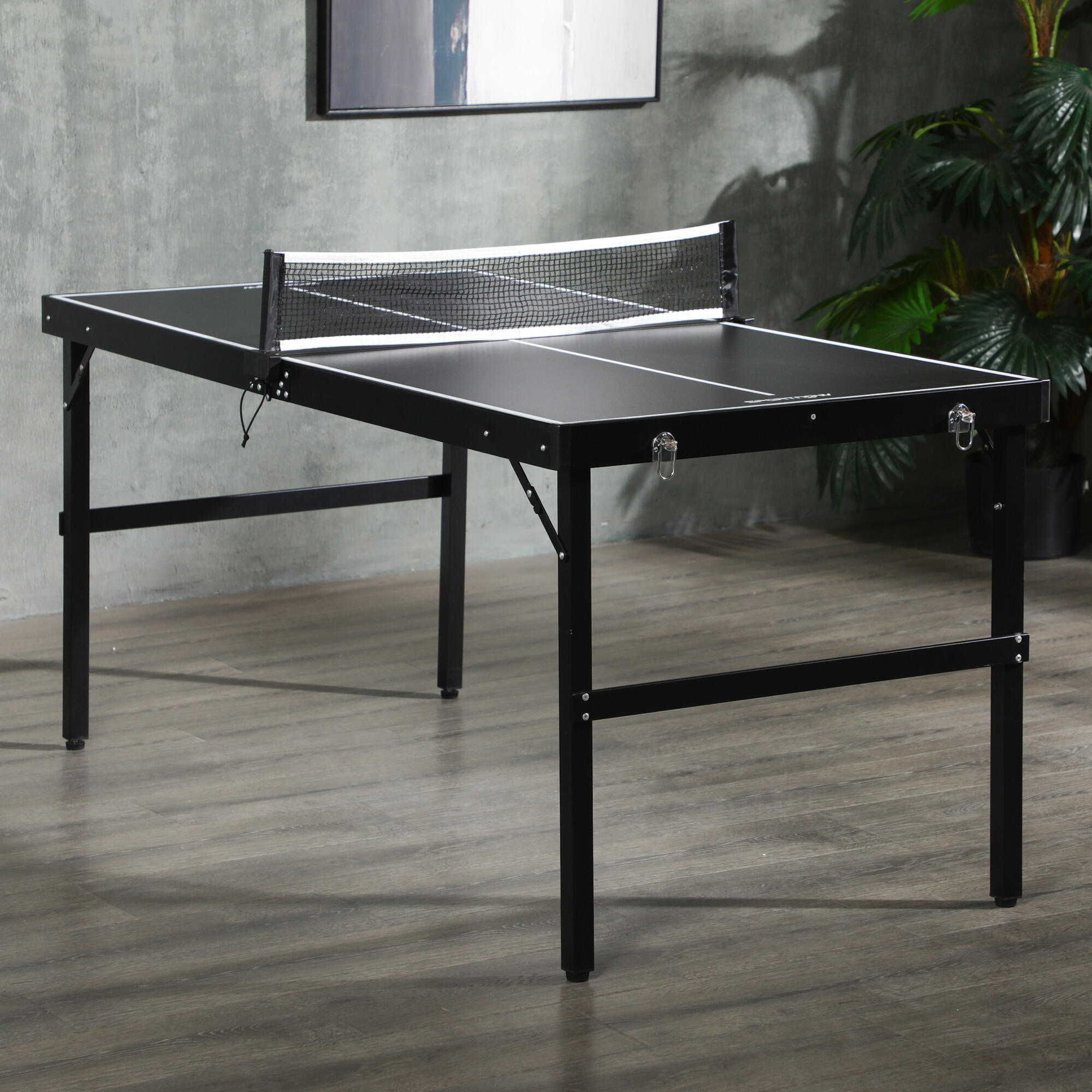 Mesa de ping pong 152x76x72 cm preto SPORTNOW 2/7