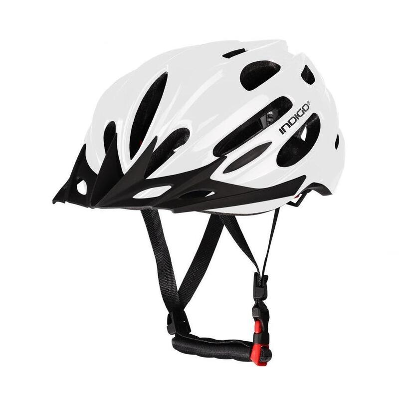 Casco de Bicicleta Adulto con 22 Ventilaciones INDIGO 55-61 cm Blanco