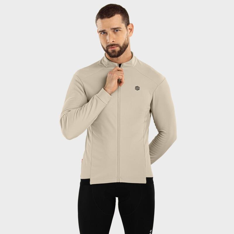 Giacca softshell Ciclismo SIROKO J1 Rombo Beige Uomo