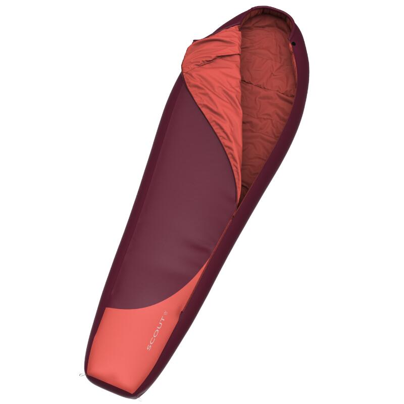 Mumienschlafsack Scout W 120 Damen links -10°C - Rot