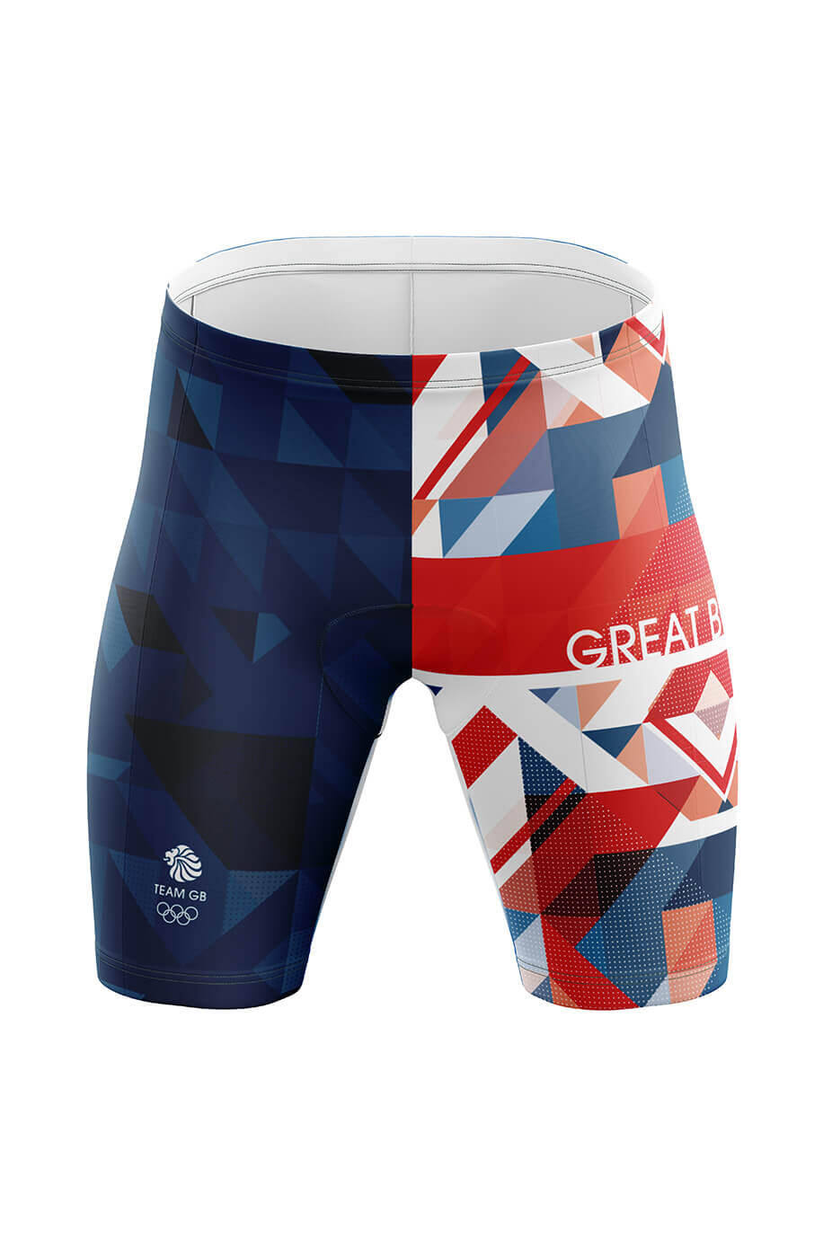 TEAM GB Male Training Jammer - Red, White and Blue. 1/3