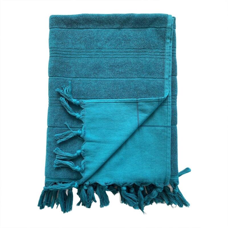 Hammam handdoek Lake 90x160 330g/m² badstof handdoek