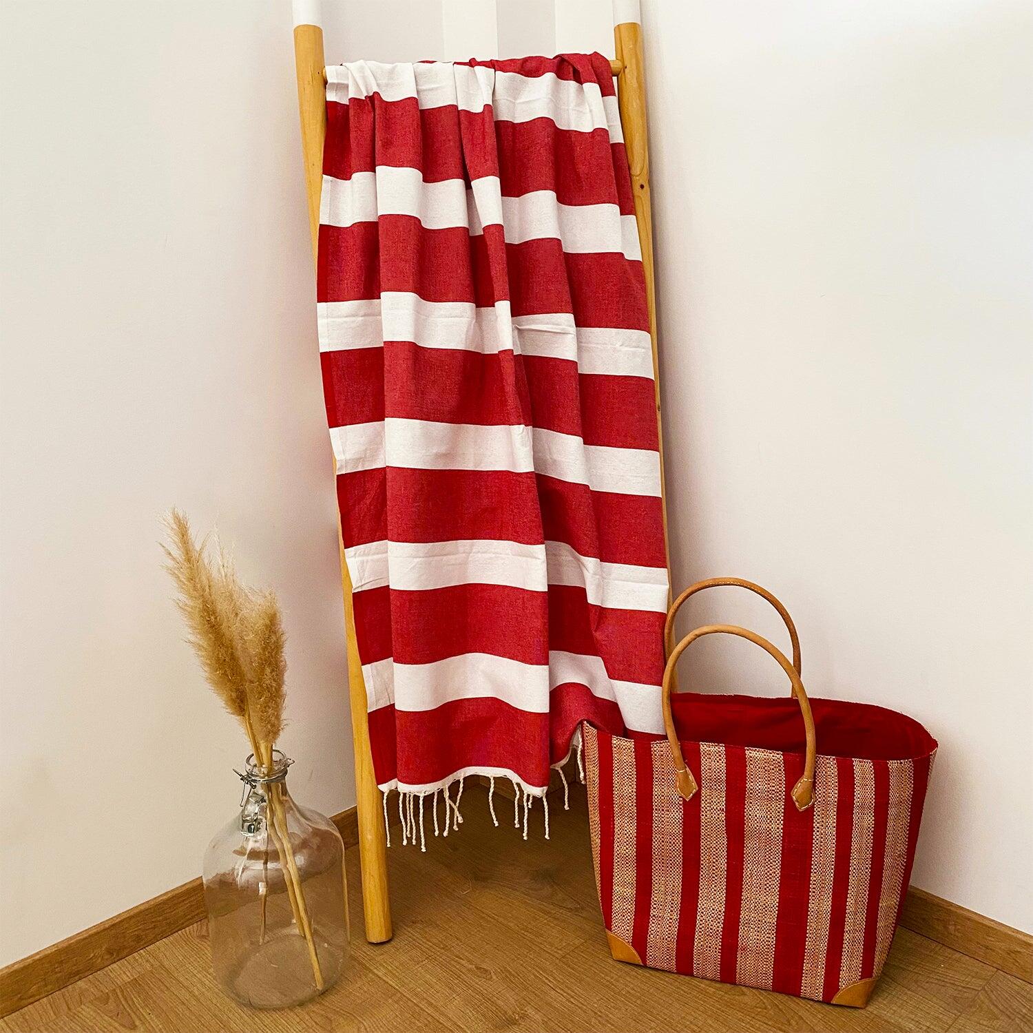 Fouta tradicional de algodón 2x2m nido de abeja Melissa 2/3