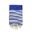 Serviette de plage éponge velours Jacquard Happy blue XL 140x180 400g/m²