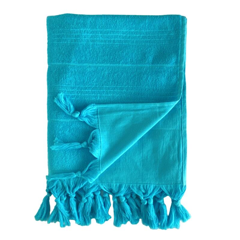 Hammam Handdoek Turquoise 140x180 330g/m²