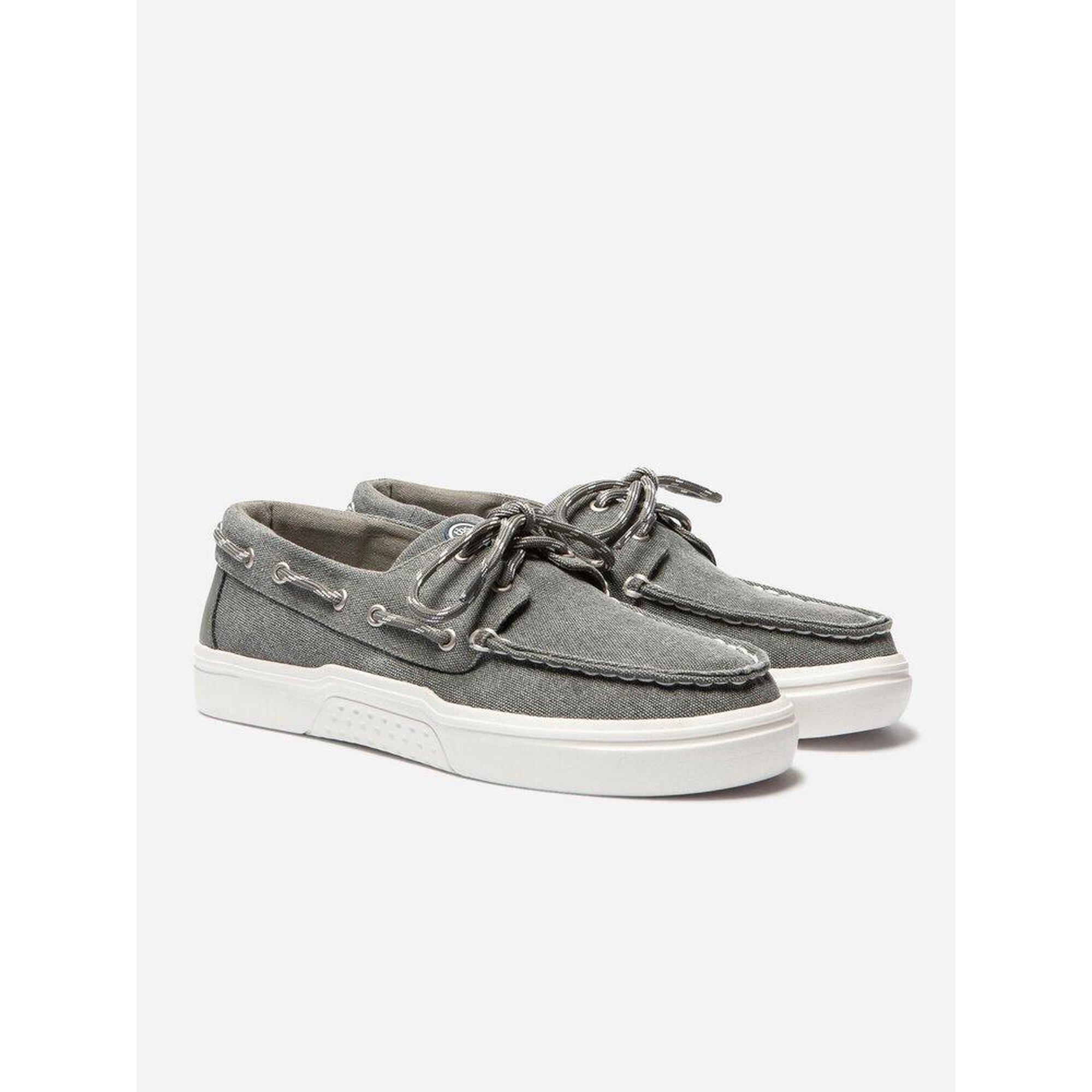Chaussures bateau Homme - WALLENE Anthracite