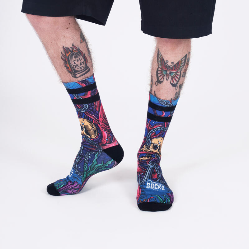 Calcetines divertidos para deporte American Socks Octopus - Mid High