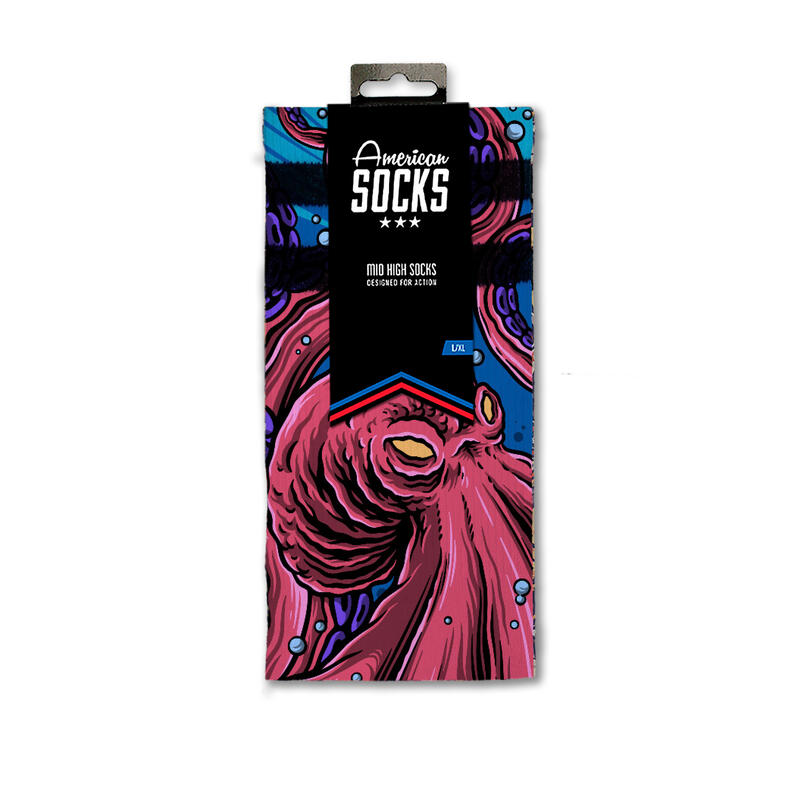 Calcetines divertidos para deporte American Socks Octopus - Mid High