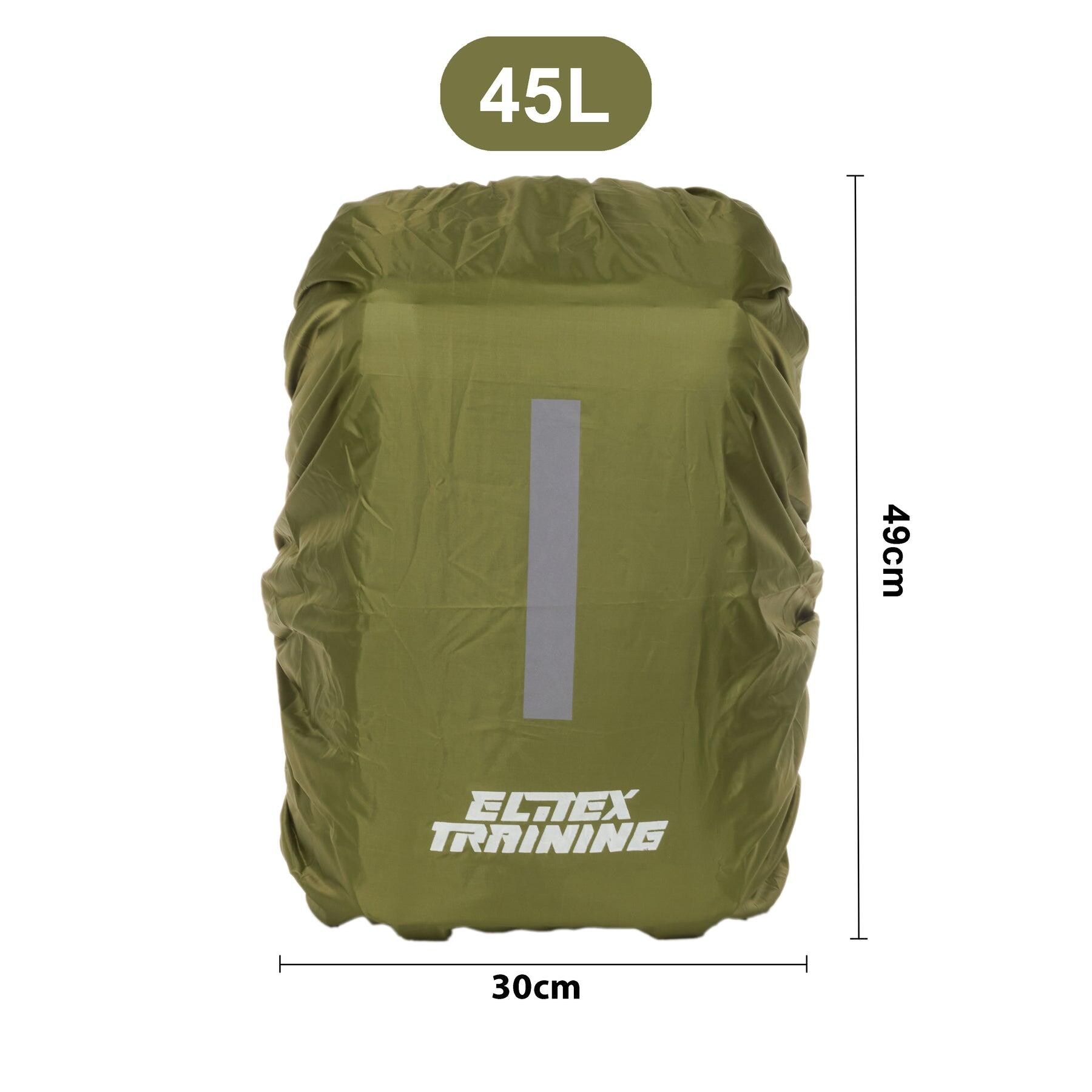 2 Housses Imperméables Pour Sac à Dos 30-40L – Bandes Réfléchissantes, Pliable, Taffetas 190T - 10