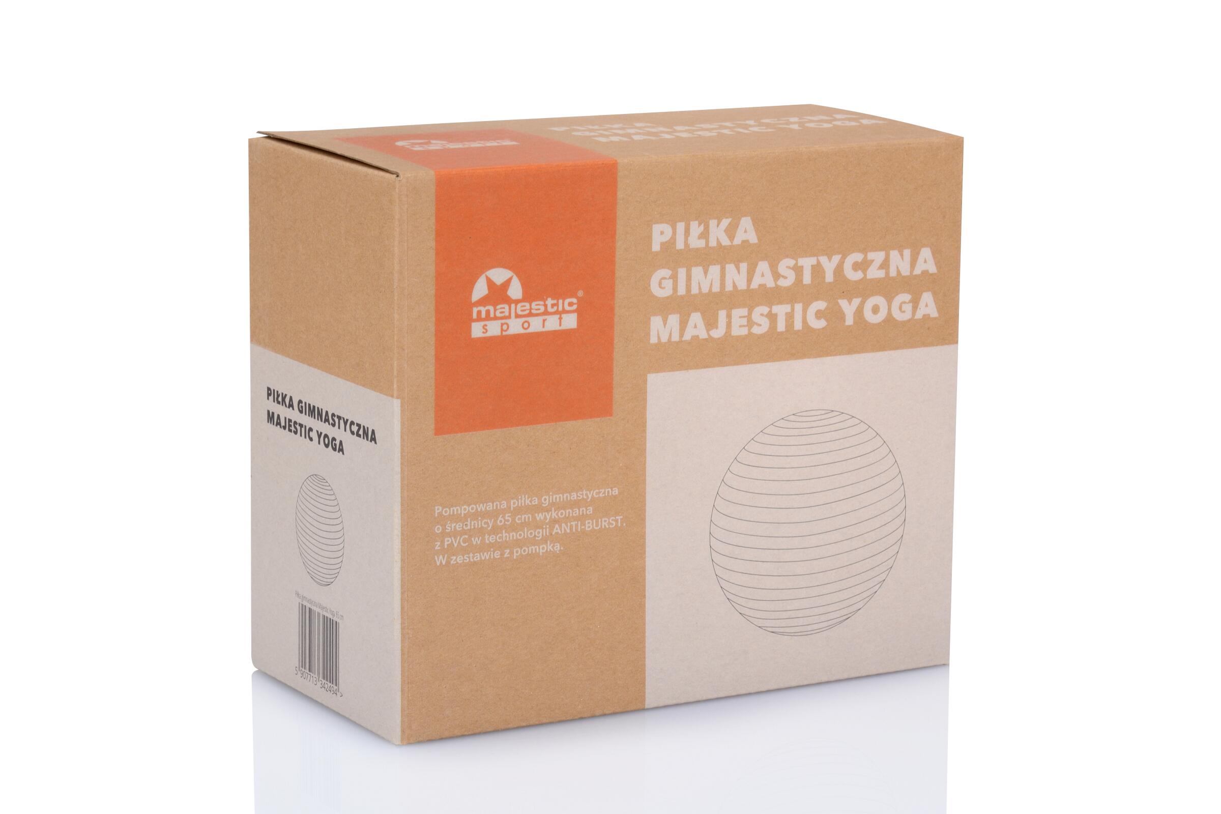 Piłka gimnastyczna Majestic Sport 55 cm z pompką 4/4