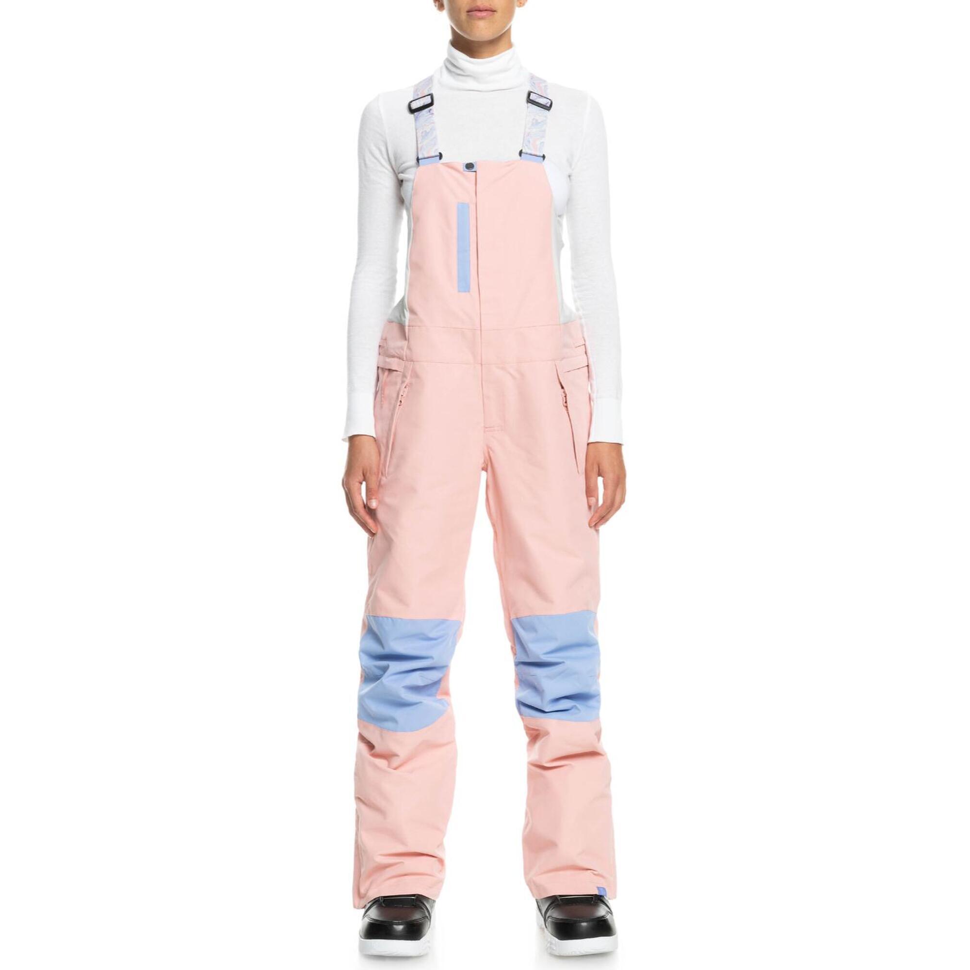 Roxy - Pantalon De Ski Pour Femme Salopette Roxy Chloe Kim - Pantalons - Rose - 38 S - Decathlon