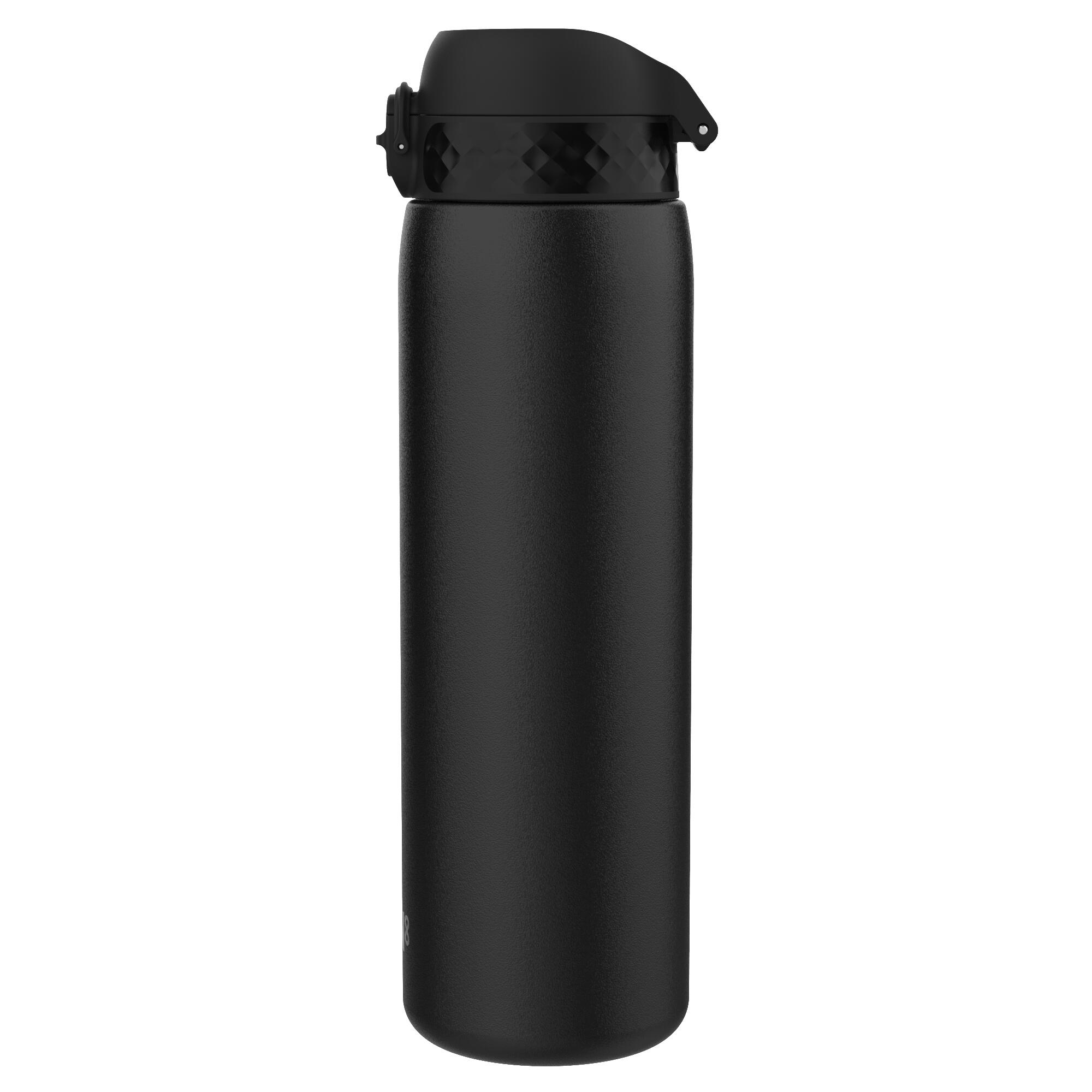 Leak Proof 1 Litre Thermal Water Bottle, Vacuum Insulated, Black, 1L 4/7