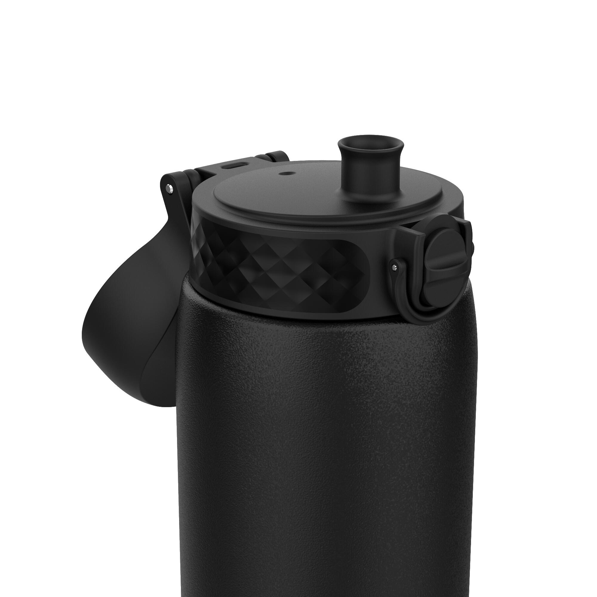 Leak Proof 1 Litre Thermal Water Bottle, Vacuum Insulated, Black, 1L 3/7