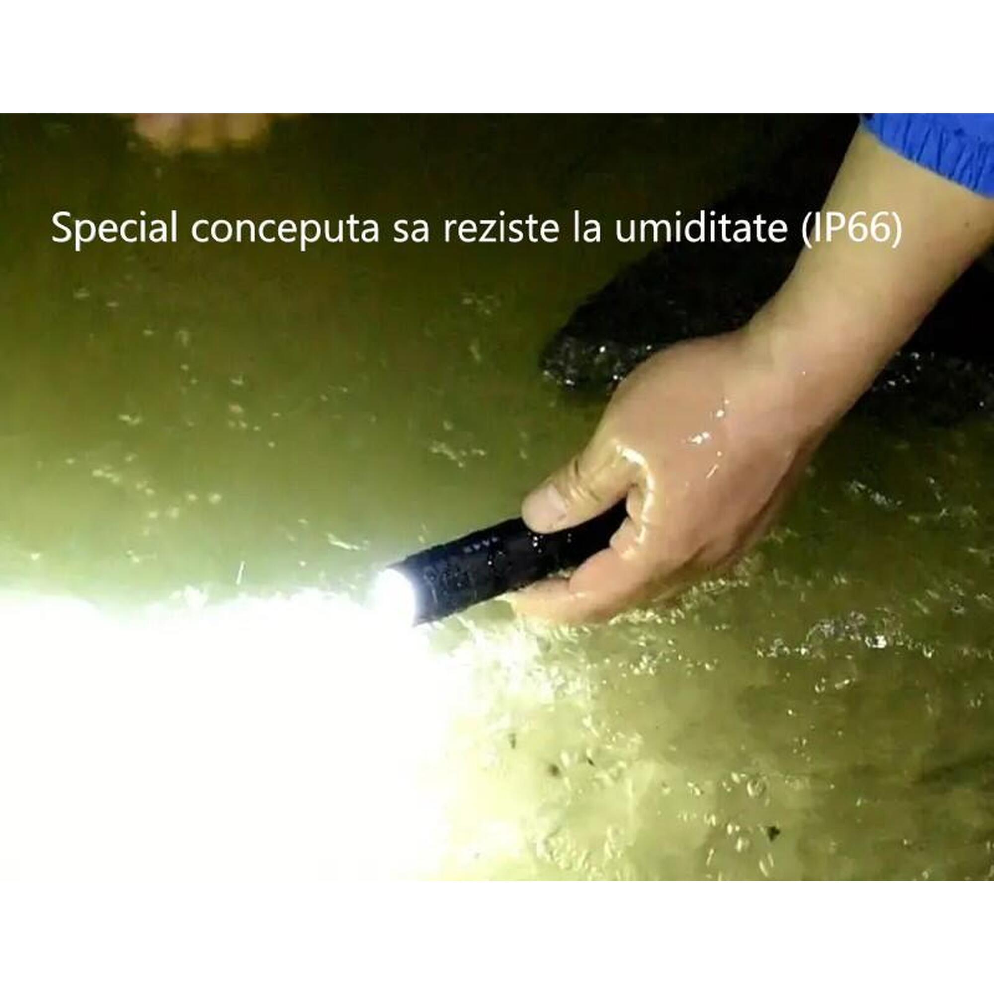 Lanterna reincarcabila Wuben L28 LED, cu acumulator inclus, 2000 lumeni