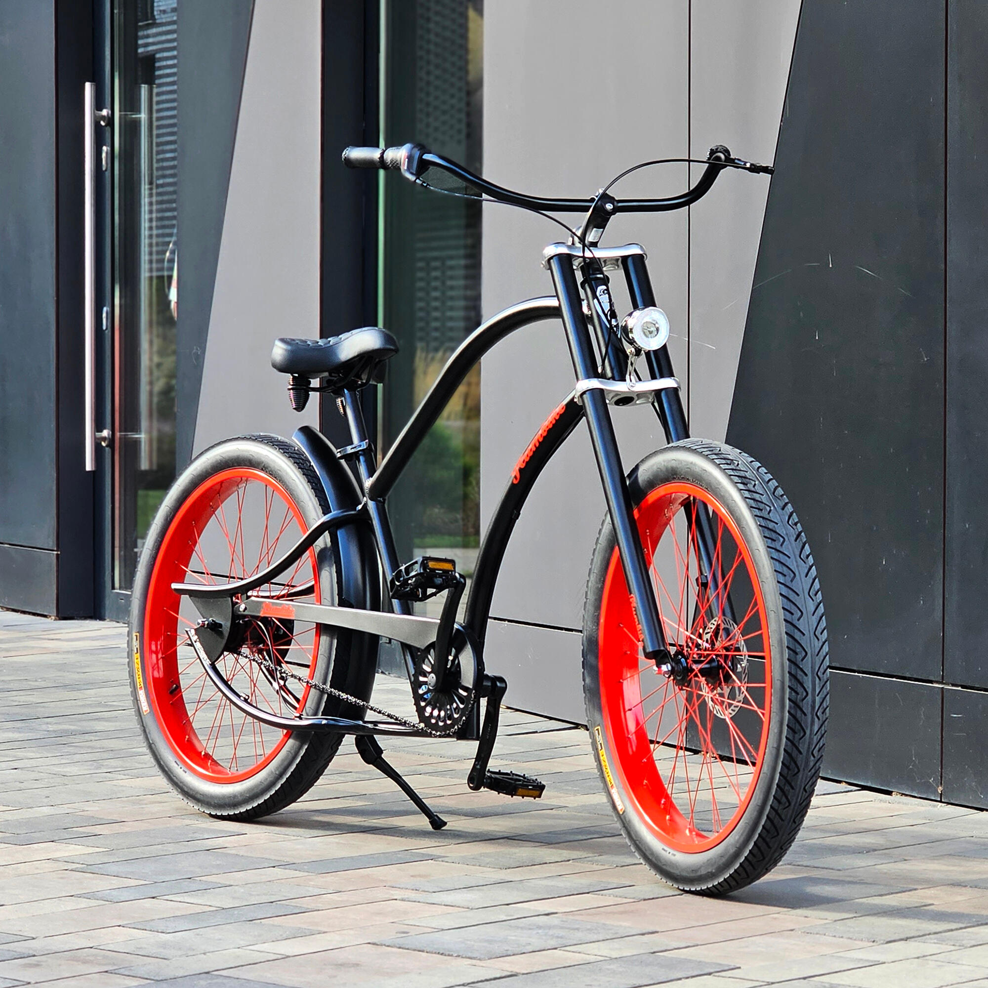 Rower miejski męski Plumbike Grand Chopper Blaise 7-biegowy z hamulcem tarczowym 2/7