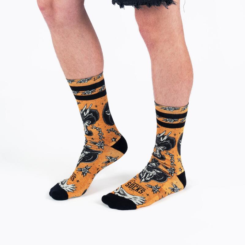 Calcetines divertidos para deporte American Socks The Wall - Mid