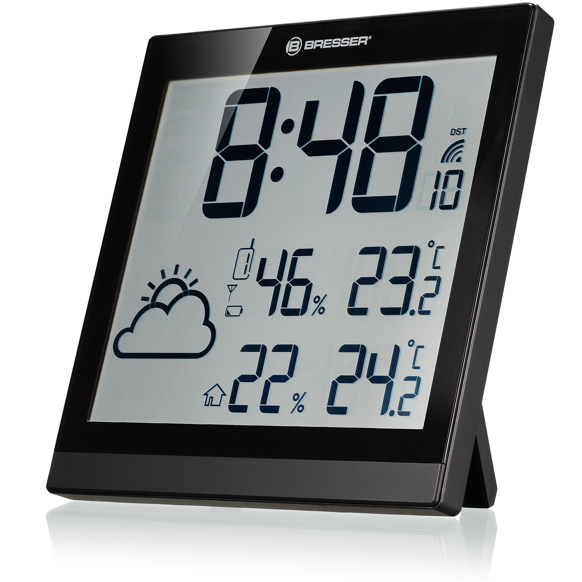Station météo et pendule murale BRESSER ClimaTemp JC 2/7