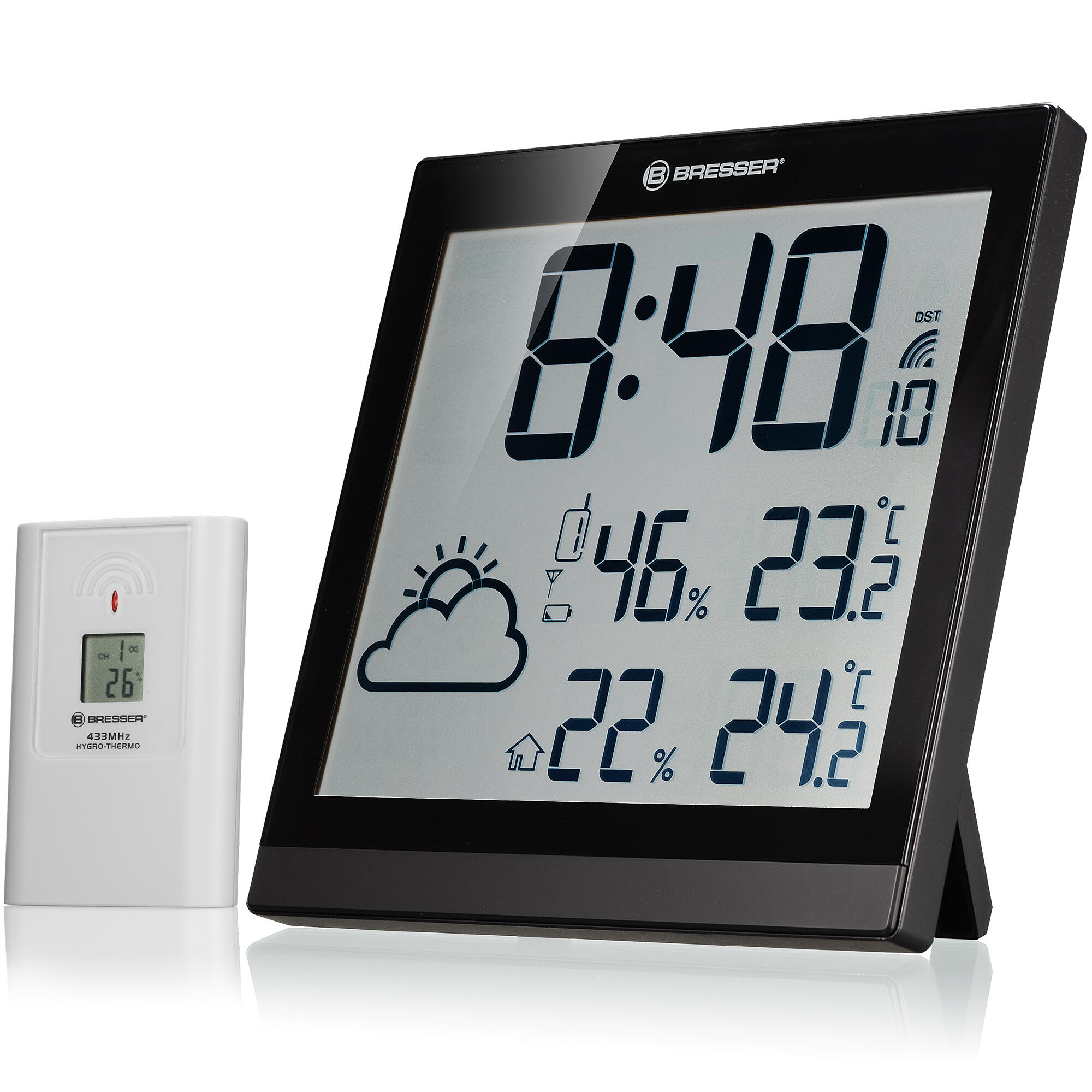 BRESSER Stazione meteo Temetrotrend JC LCD Bresser - Nero