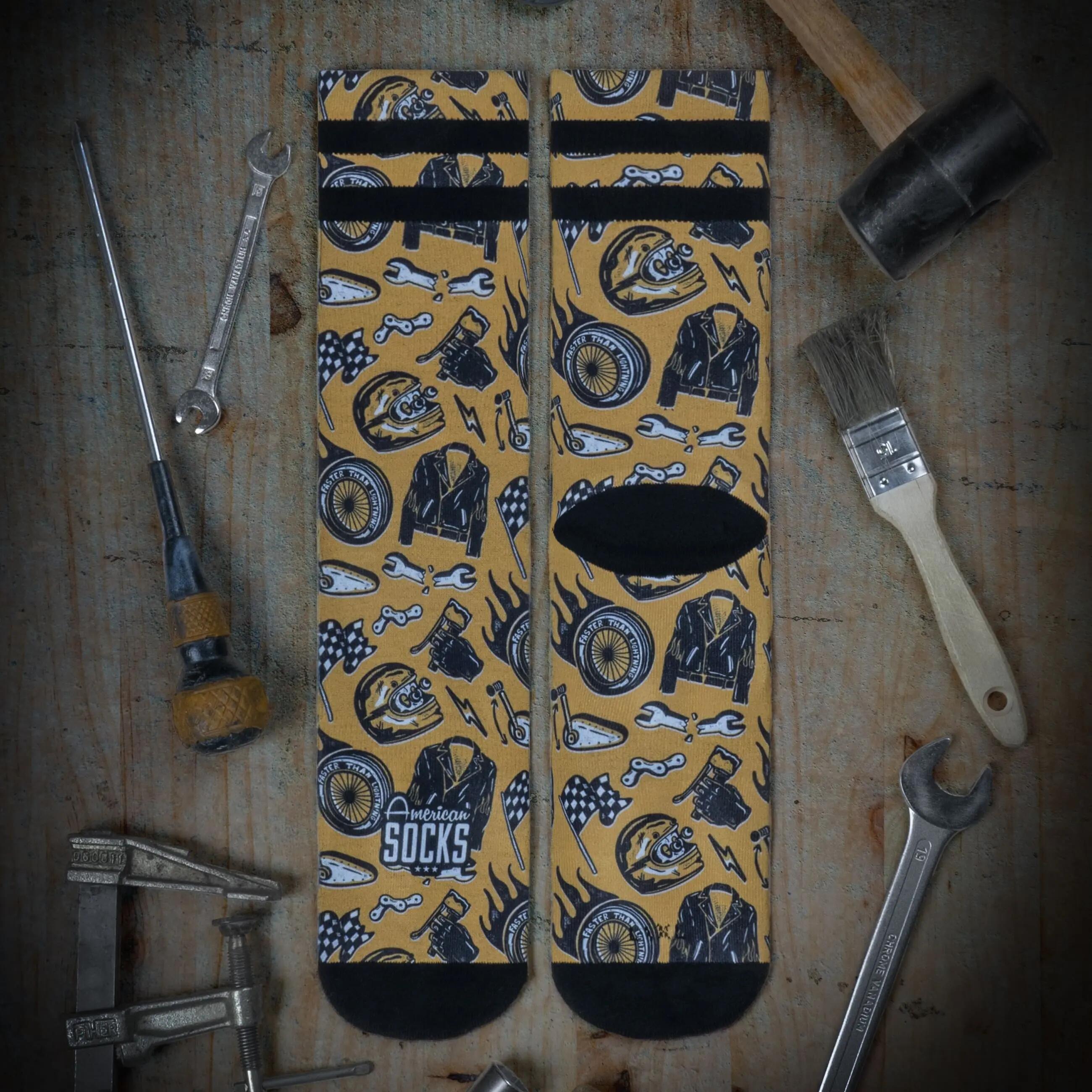 Calcetines Hombre American Socks Cafe Racer Multicolor 7/9