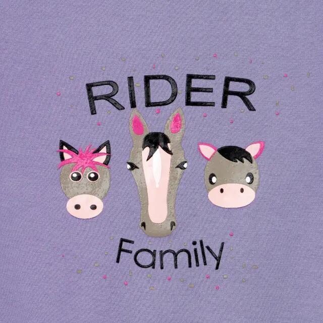 T-Shirt Kinder – Unisex, kurzarm START Serenity dunkelblau/violett 3/4