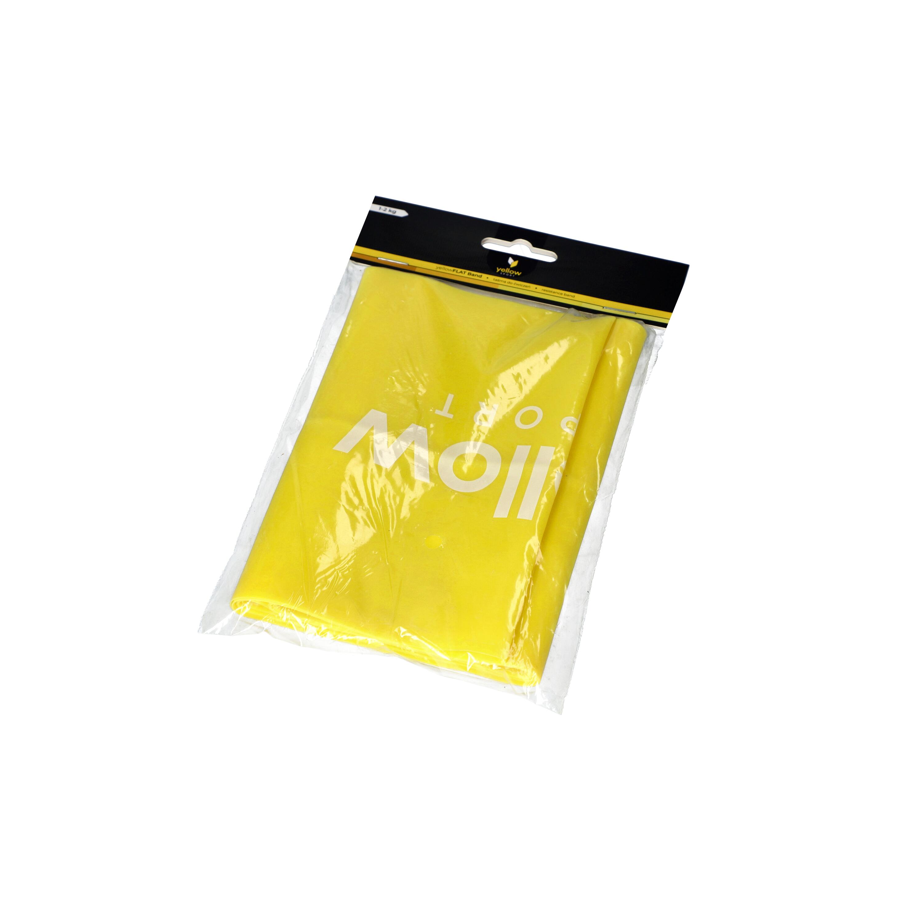 Taśma do ćwiczeń - żółta, opór 1-2 kg 2/2