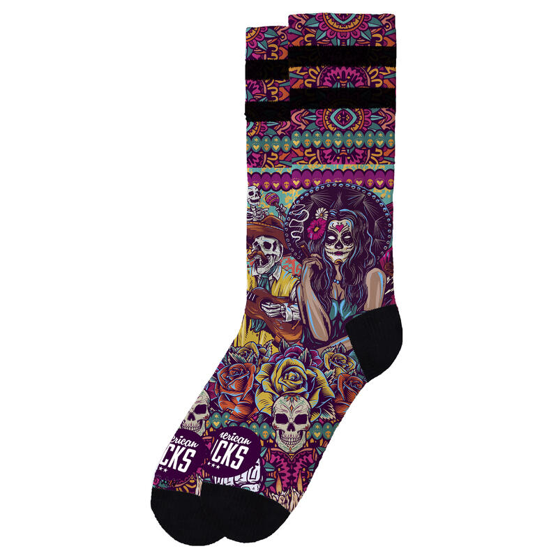 Chaussettes American Socks Día de los muertos - Mid High