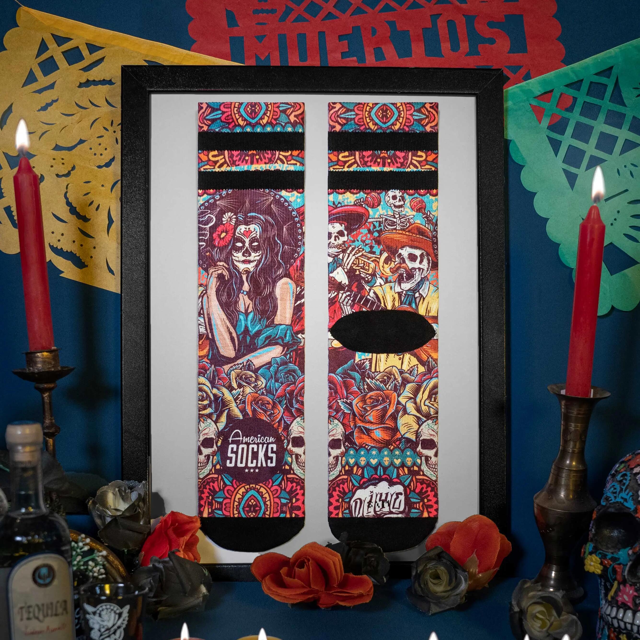 Sokken American Socks Dia de los Muertos 7/8