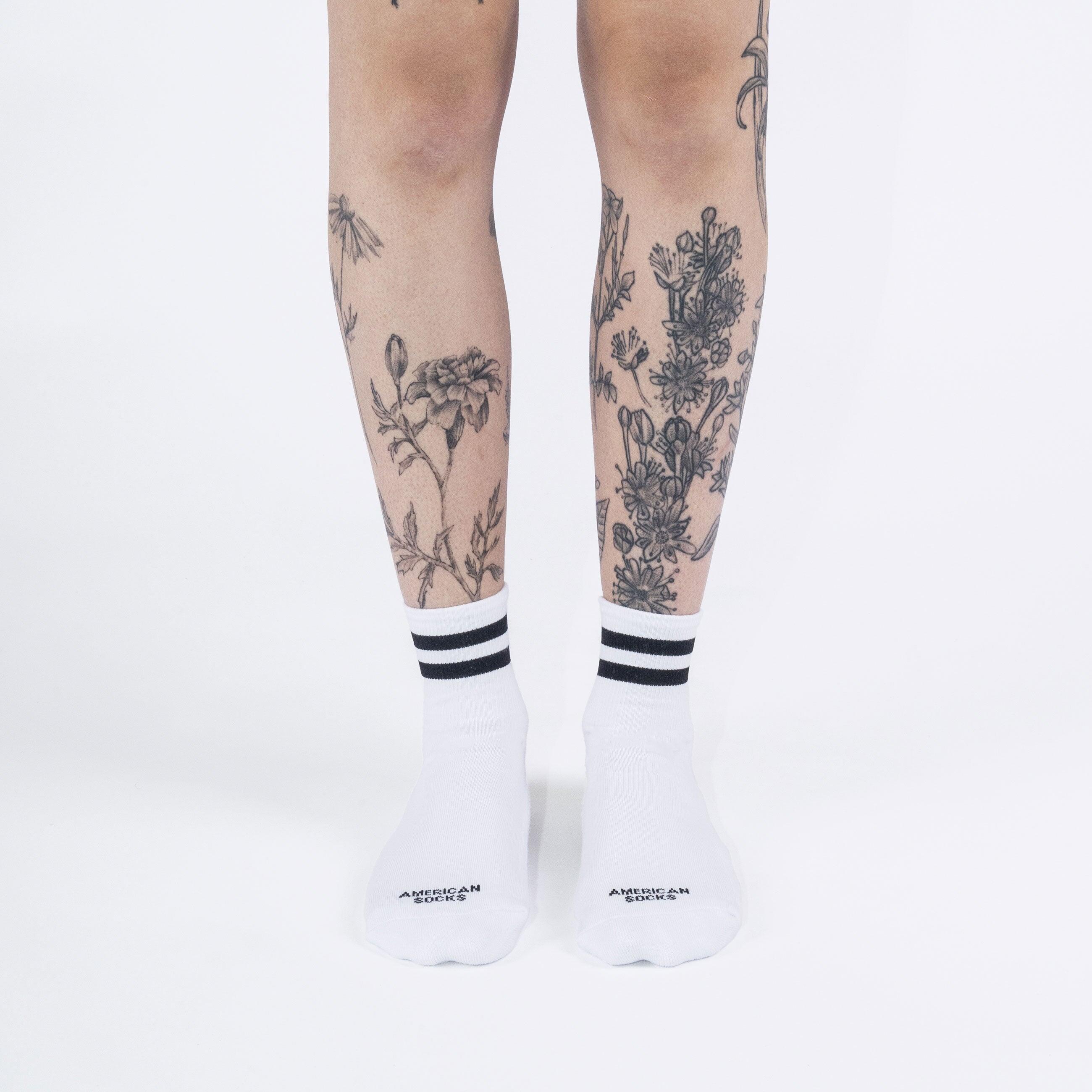 Meias American Socks Old School Brancas 4/7
