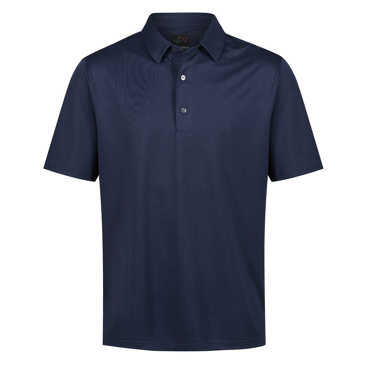 GREG NORMAN Greg Norman Mens Neck Logo Stretch Golf Polo Shirt