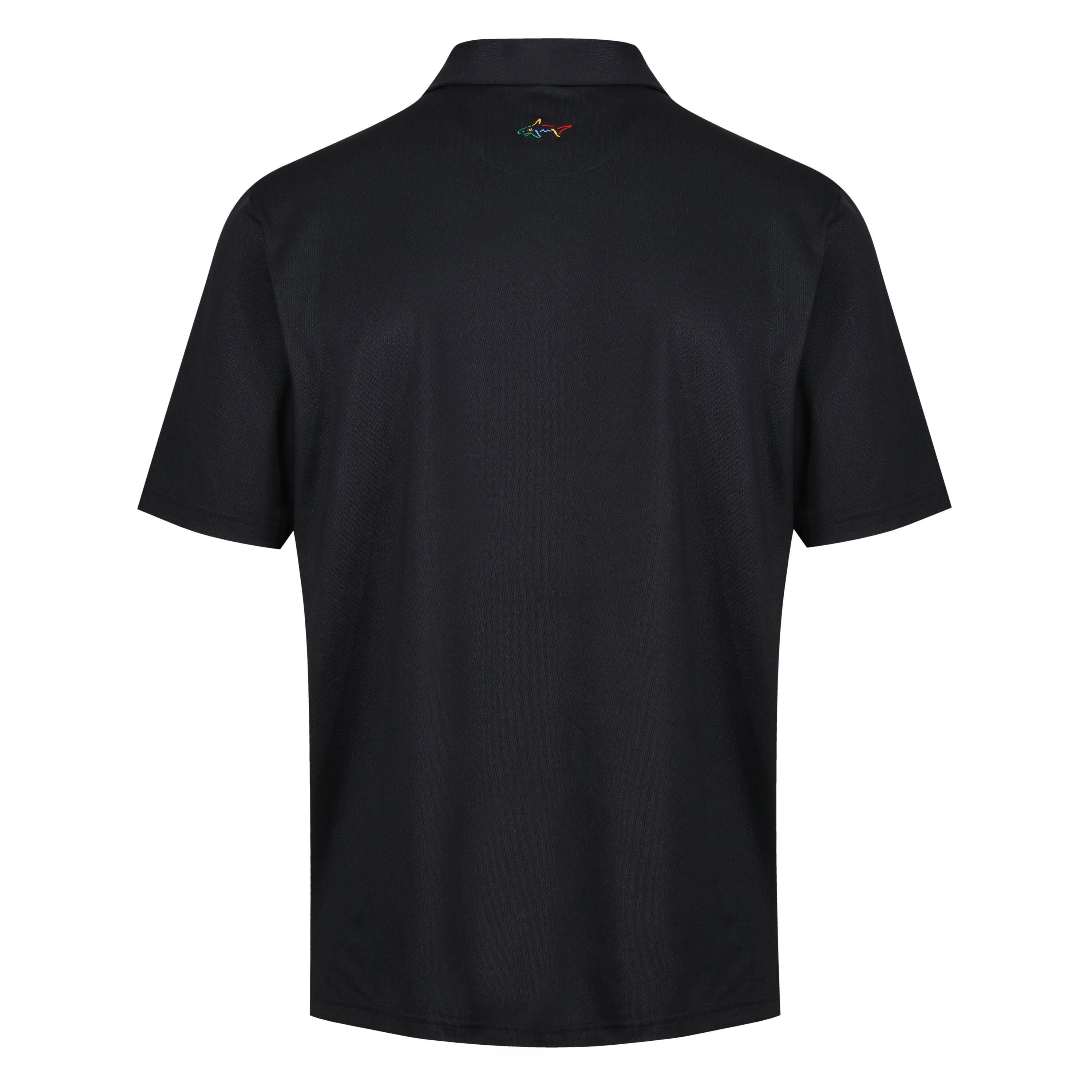 Greg Norman Mens Neck Logo Stretch Golf Polo Shirt 2/4
