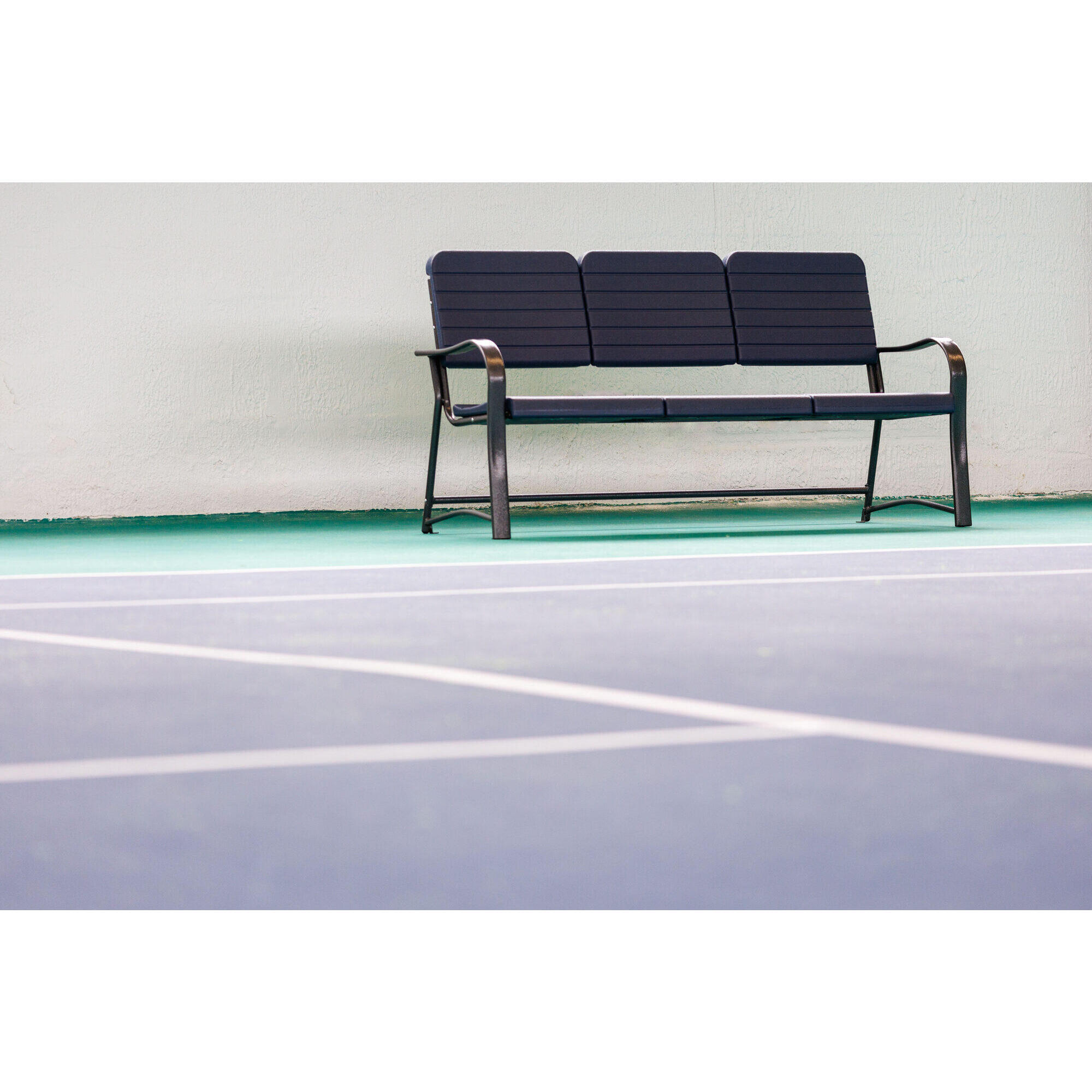 Banc De Tennis En Acier Galvanisé Netsportique - Dimensions 151x55x79 Cm, Ancrable, Résistant Aux UV - 8