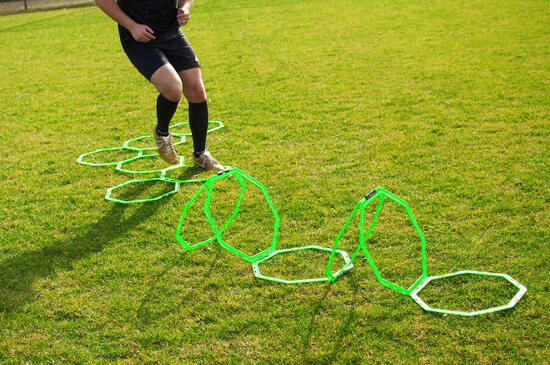 Achteckige Agility-Leiter - Ideal für Koordinationsübungen.