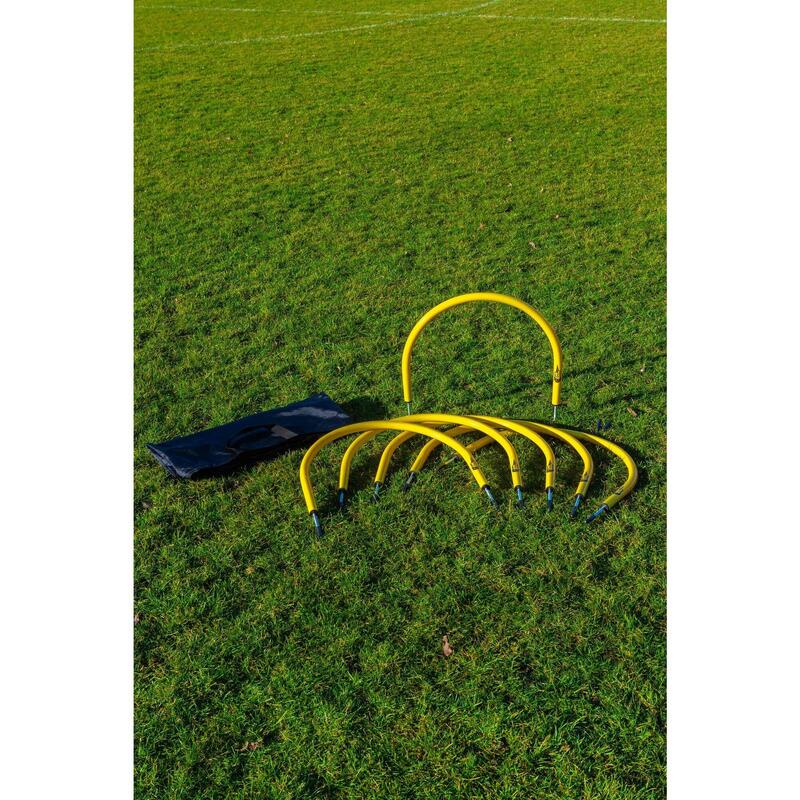 Conjunto de 6 arcos de precisão para treino de futebol