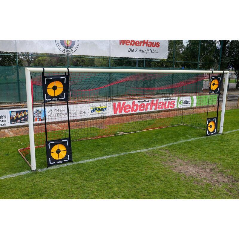 Juego de 2 objetivos de fútbol ajustables