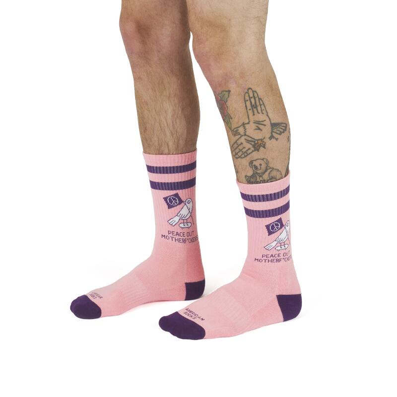 Calcetines divertidos para deporte American Socks Peace out - Mid High