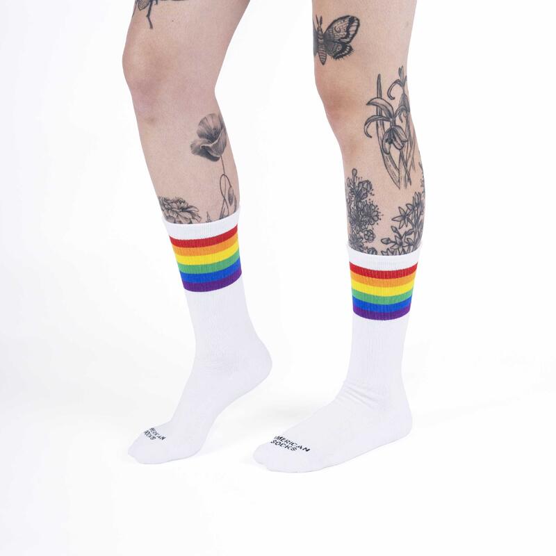 Calcetines divertidos para deporte American Socks Rainbow Pride - Mid High