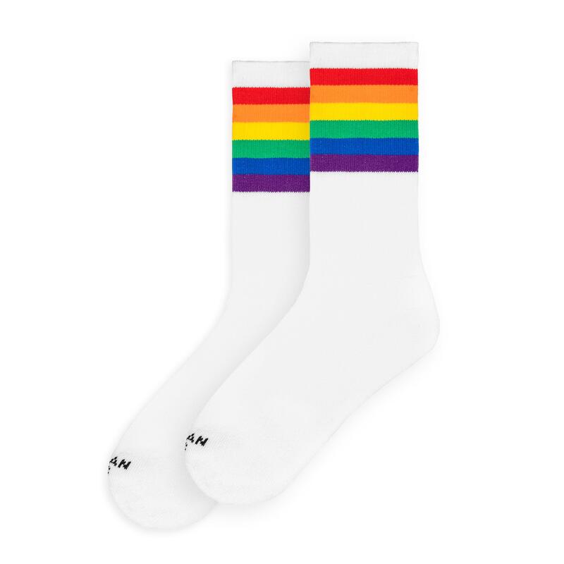 Calcetines divertidos para deporte American Socks Rainbow Pride - Mid High