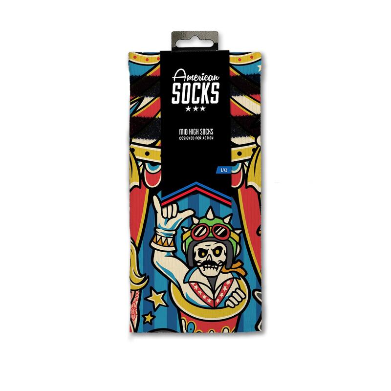 Calcetines divertidos para deporte American Socks Circus - Mid High