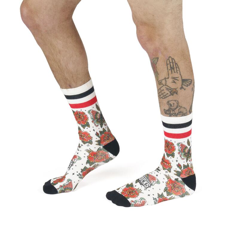 Calcetines divertidos para deporte American Socks Moth - Mid High